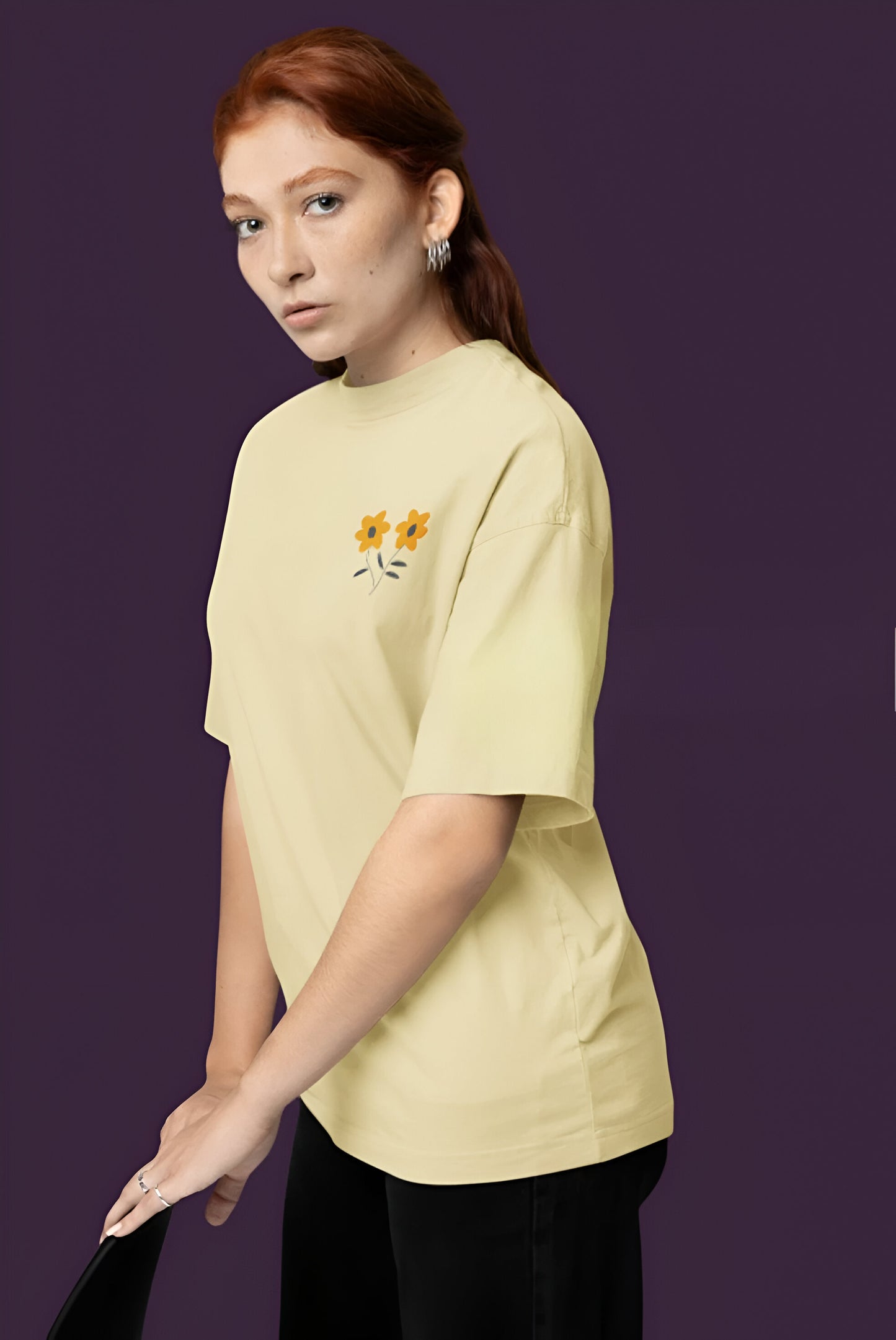 She Bloomed Loud - Oversized Tshirt