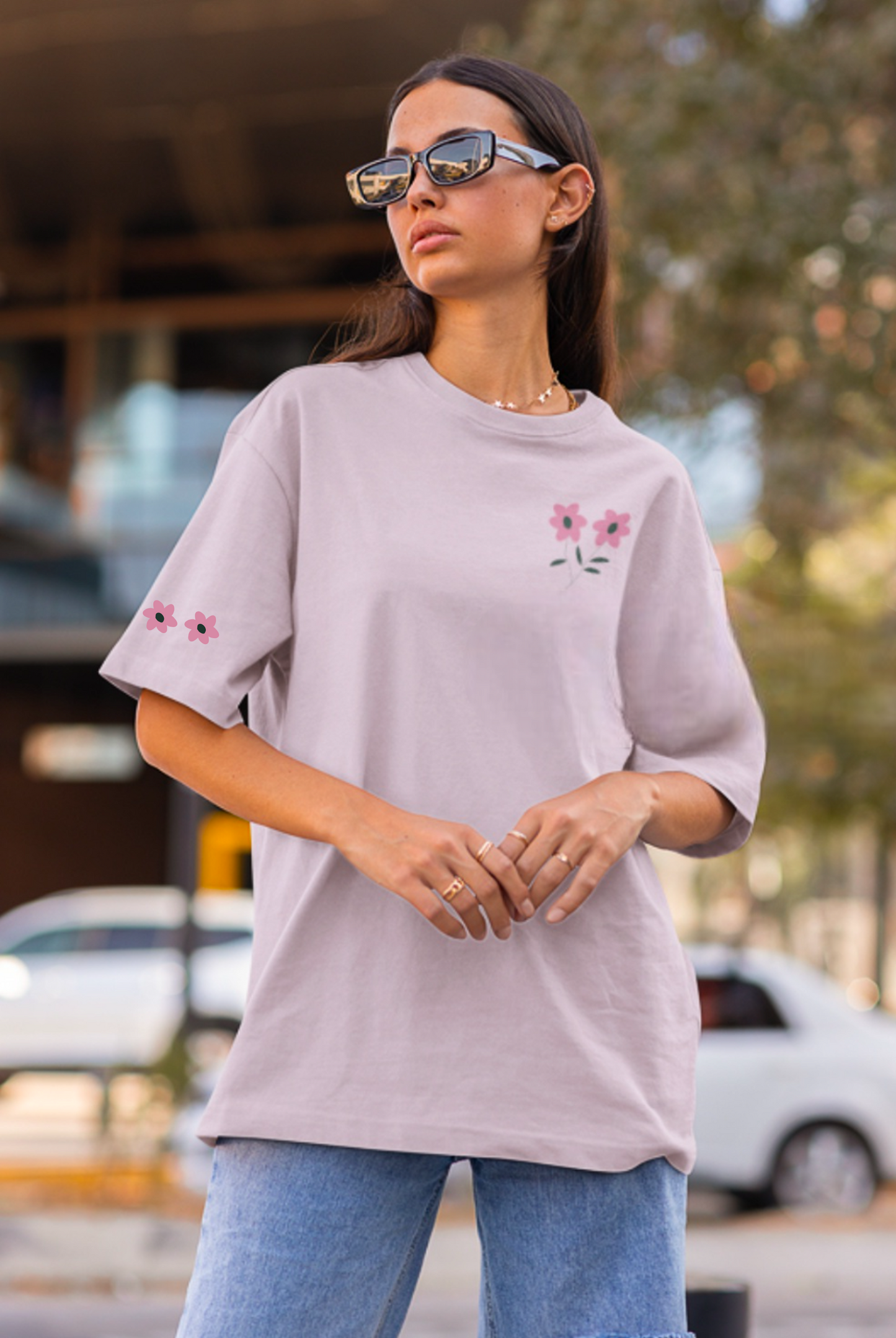 She Bloomed Loud - Oversized Tshirt