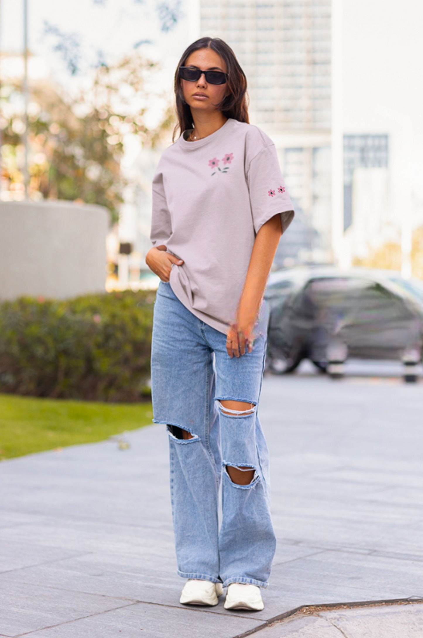 She Bloomed Loud - Oversized Tshirt