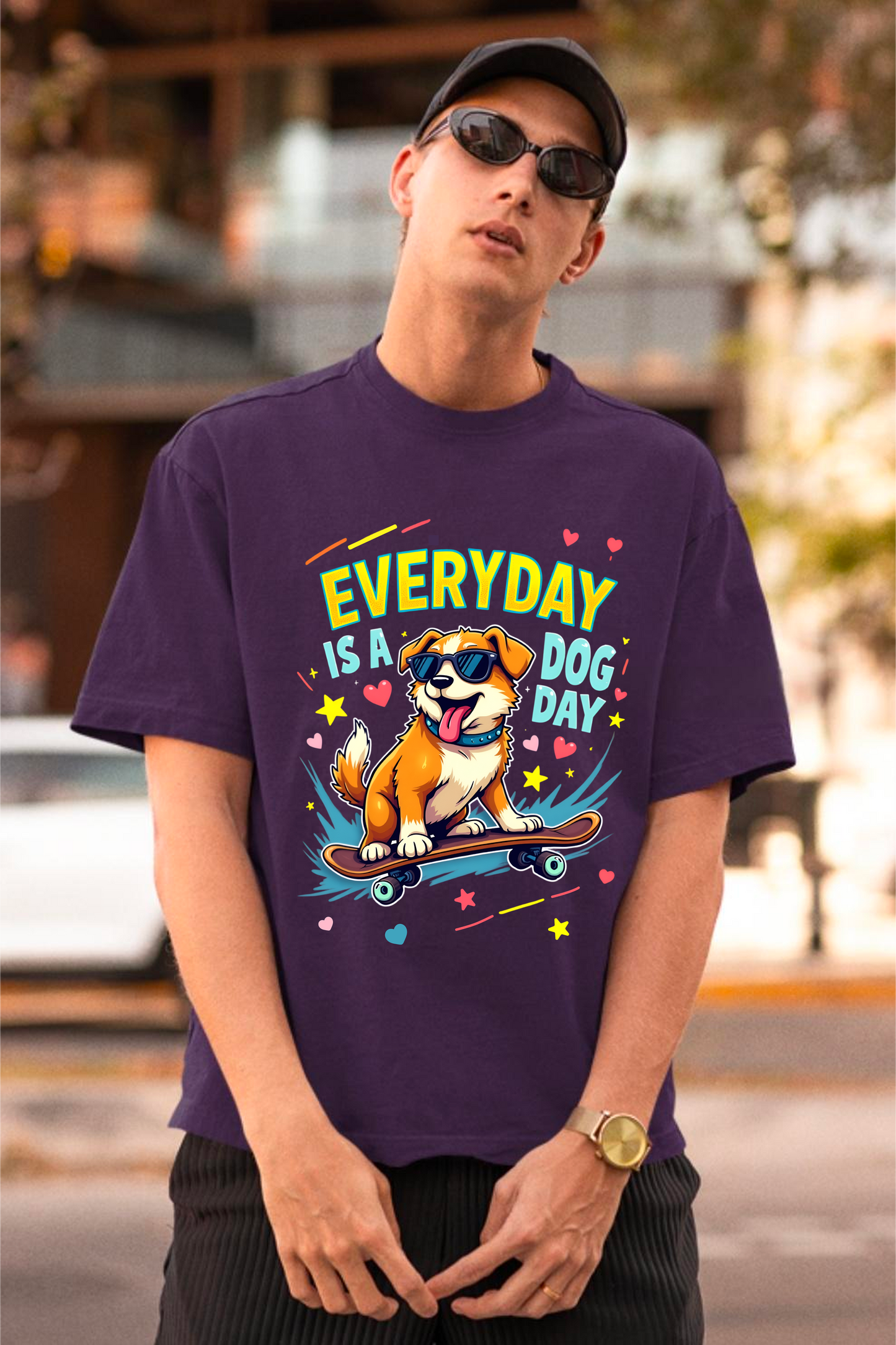 Everyday Is A Dog Day - Unisex Oversized Tshirt