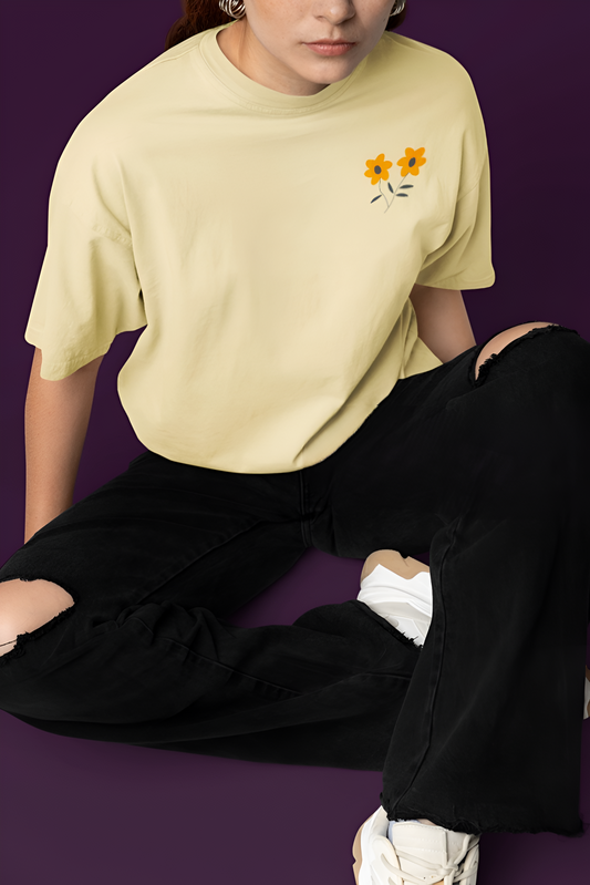 She Bloomed Loud - Oversized Tshirt